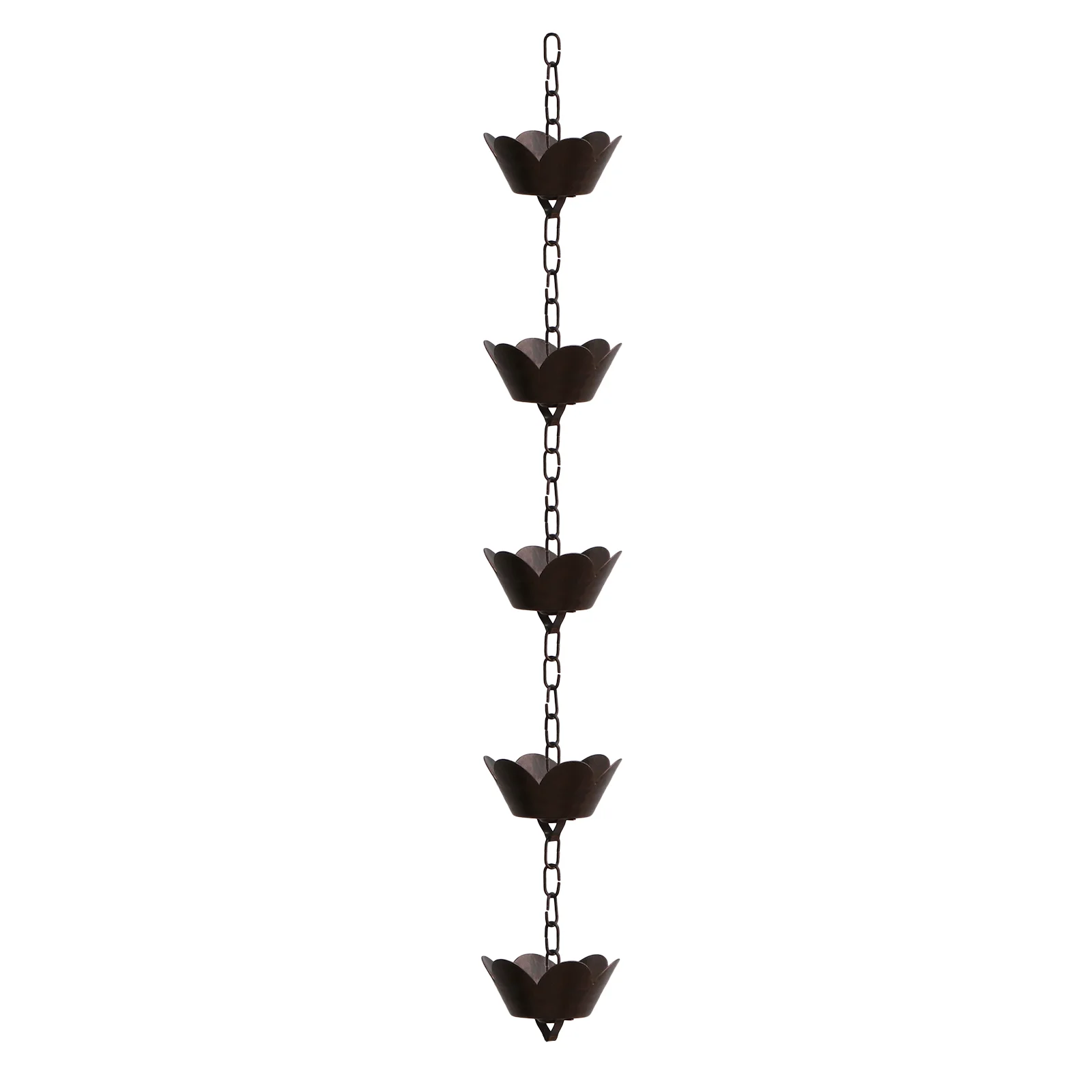 

Stainless Steel Rain Chain Petal Shape Rain Catcher For Downspout Divert Water From Home For Stunning