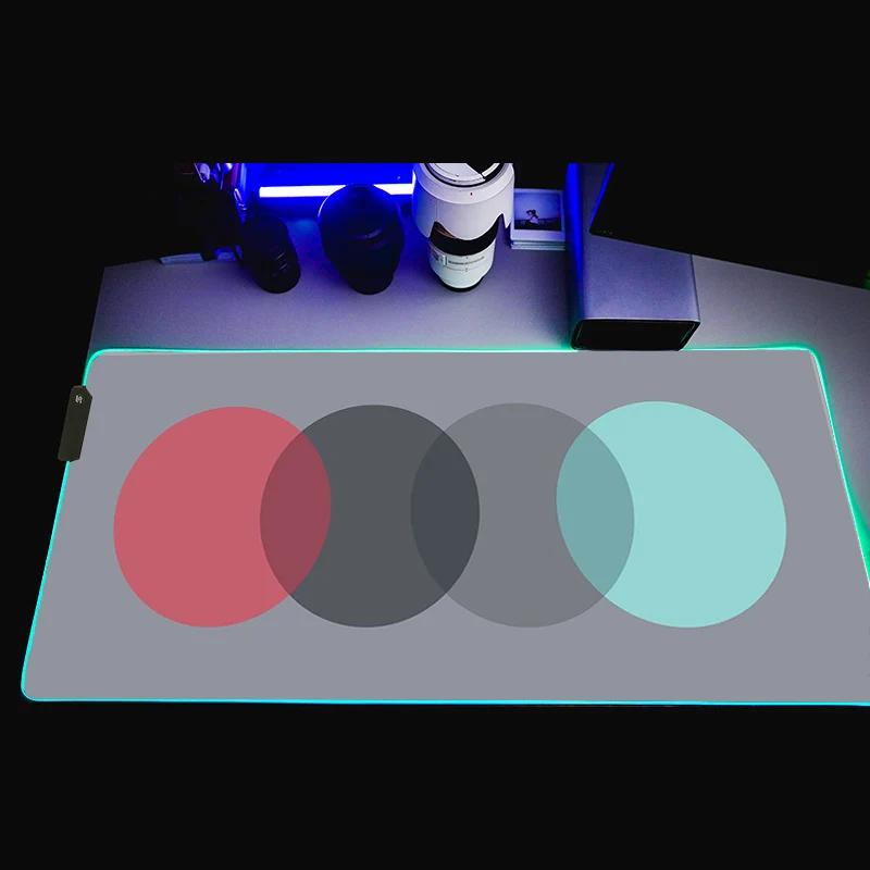 

GMK Modern Dolch Circle Colorful Gaming Mouse Pad RGB Computer Mouse Pad Large Gaming Mousepad Mouse Pad Green PC Gamer Desk Mat