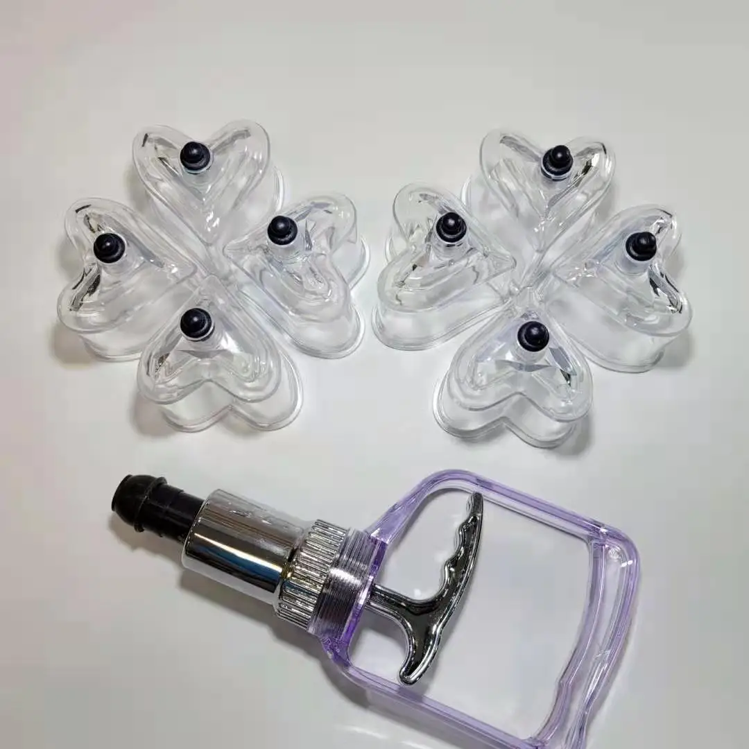 8 шт. пластиковые вакуумные чашки в форме сердца |