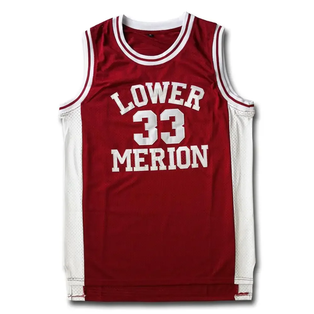 # 33 Мужские головные уборы Lower Merion Maroon High School в стиле ретро баскетбольная майка с