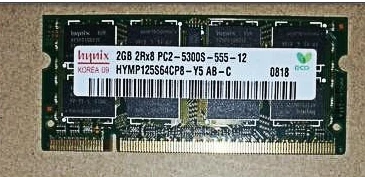 

RAM A1181 notebook original memory stick 2G 2X2G DDR2 667