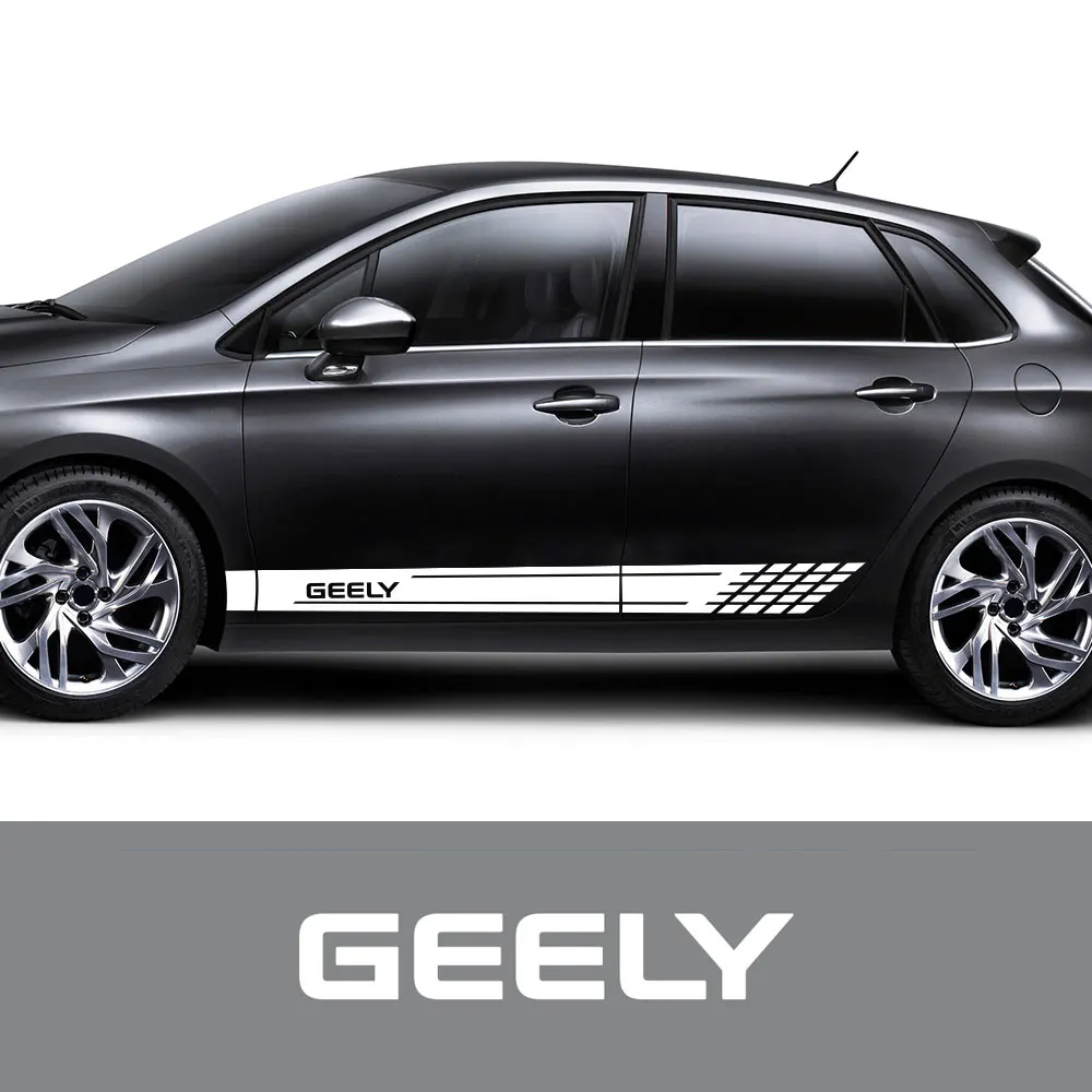 2 шт., виниловые наклейки на дверь автомобиля GEELY GC6 GC9 EMGRAND EC7 EC8 CK ATLAS CK2 CK3 GT
