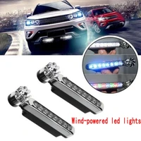 2pcs car in the net light led wind day light headlight auxiliary decorative wind energy lamp wind powered led linghts