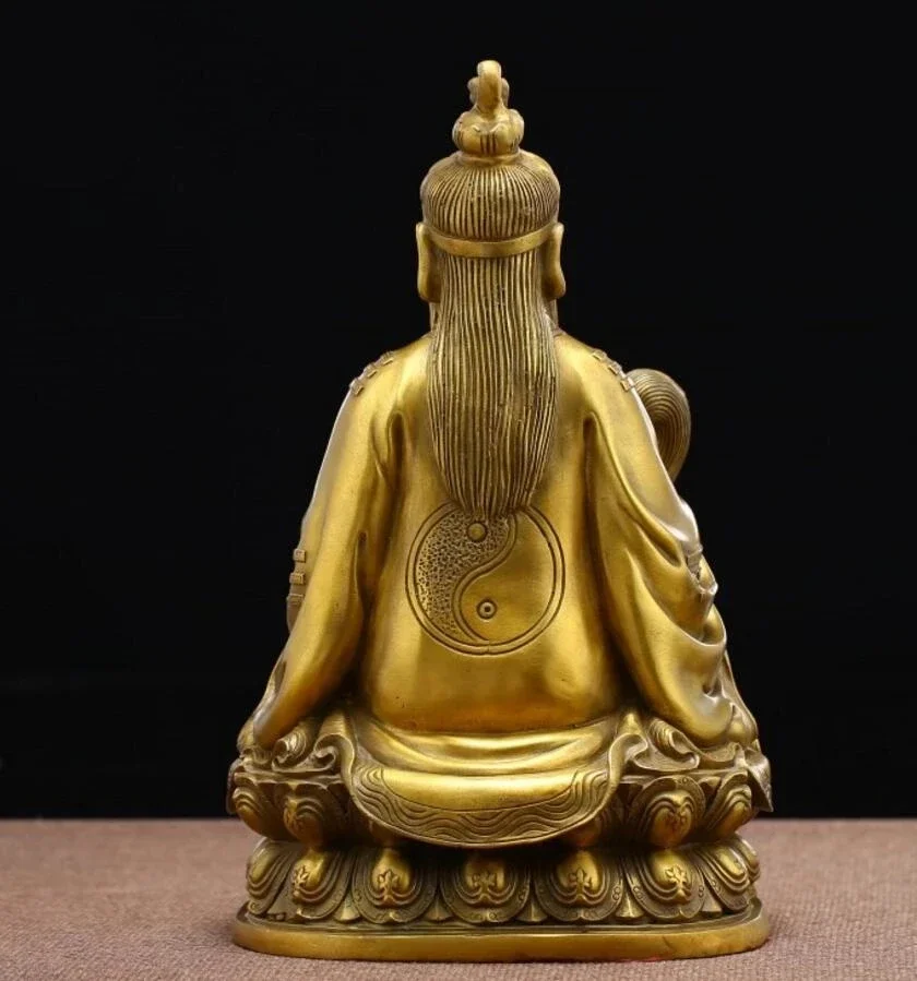 Медная статуя. Статуя из чистой меди taishanglaojun даосский дом моральная резиденция