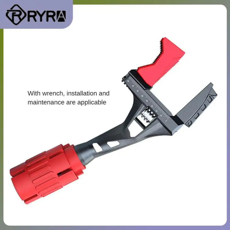 

Corrosion Resistance Open End Adjustable Wrench Lightweight Short Handle Open End Sink Wrench No Slipping With Teeth Sink Wrench
