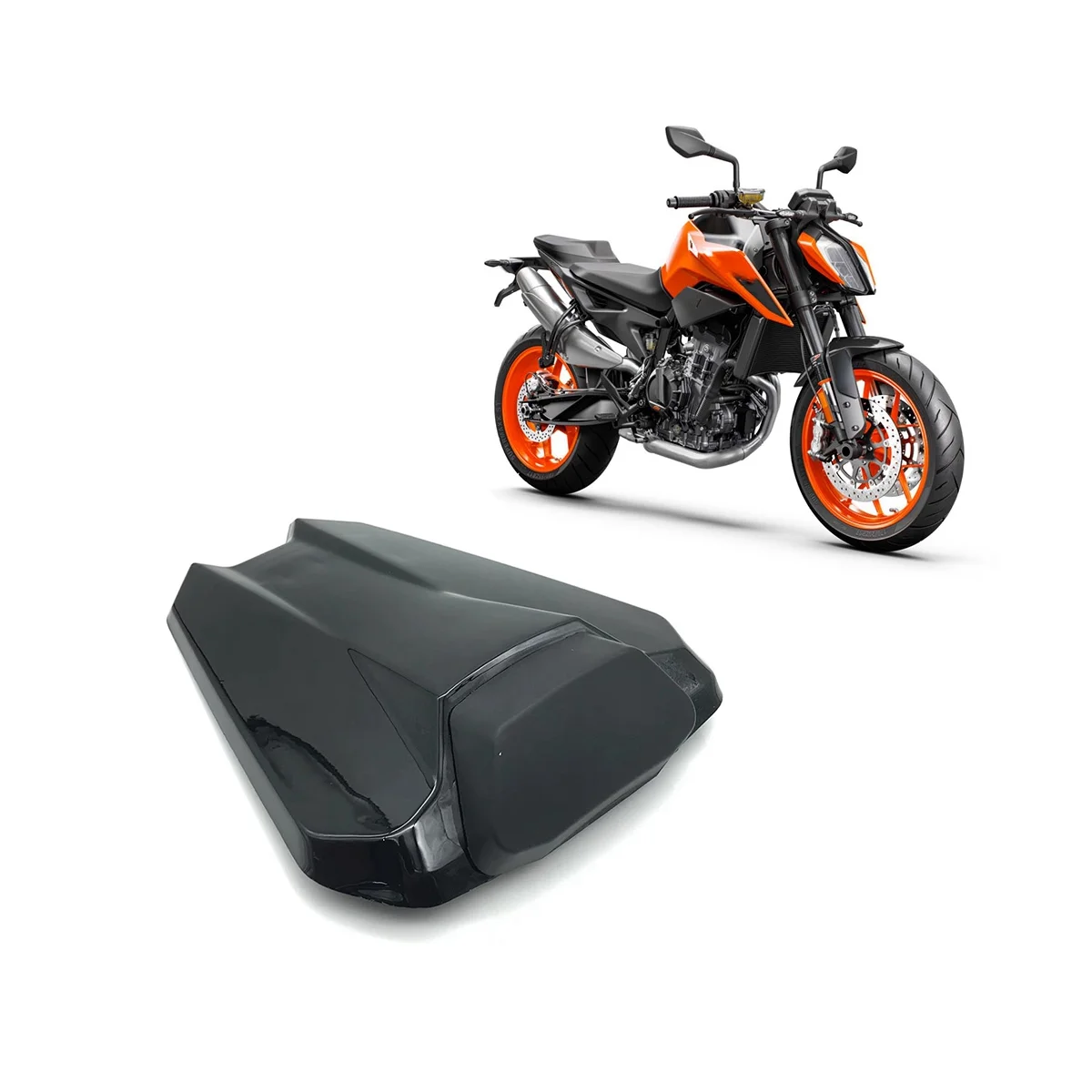 

For Duke 790 2018-2022 Rear Pillion Passenger Seat Cover Fairing Cowl Styler Spoiler Motorcycle Accessories Black