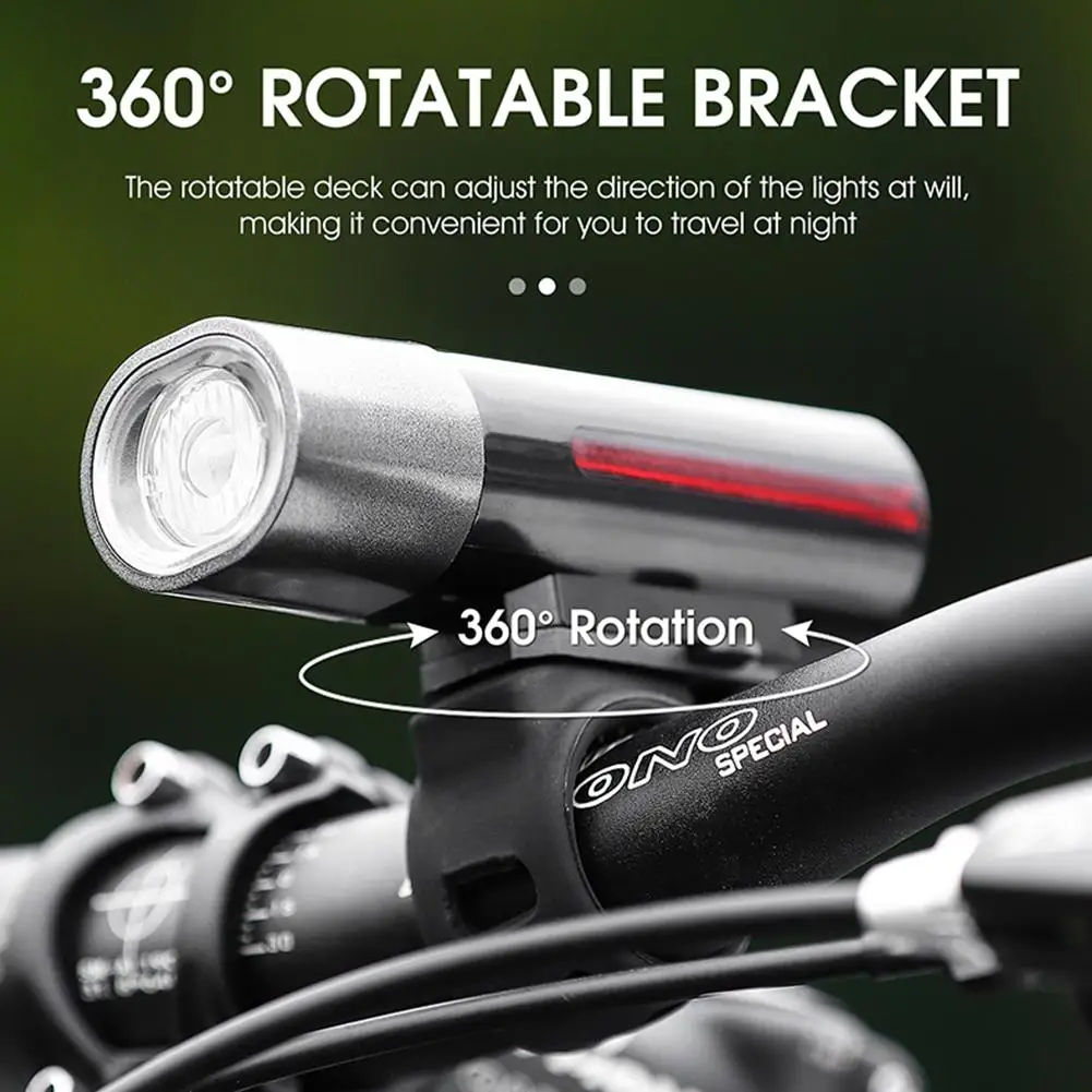 

1600mAh Lamp Bead Bicycle Headlight Glare Flashlight USB Charging Headlight Mountain Bike Riding Equipment