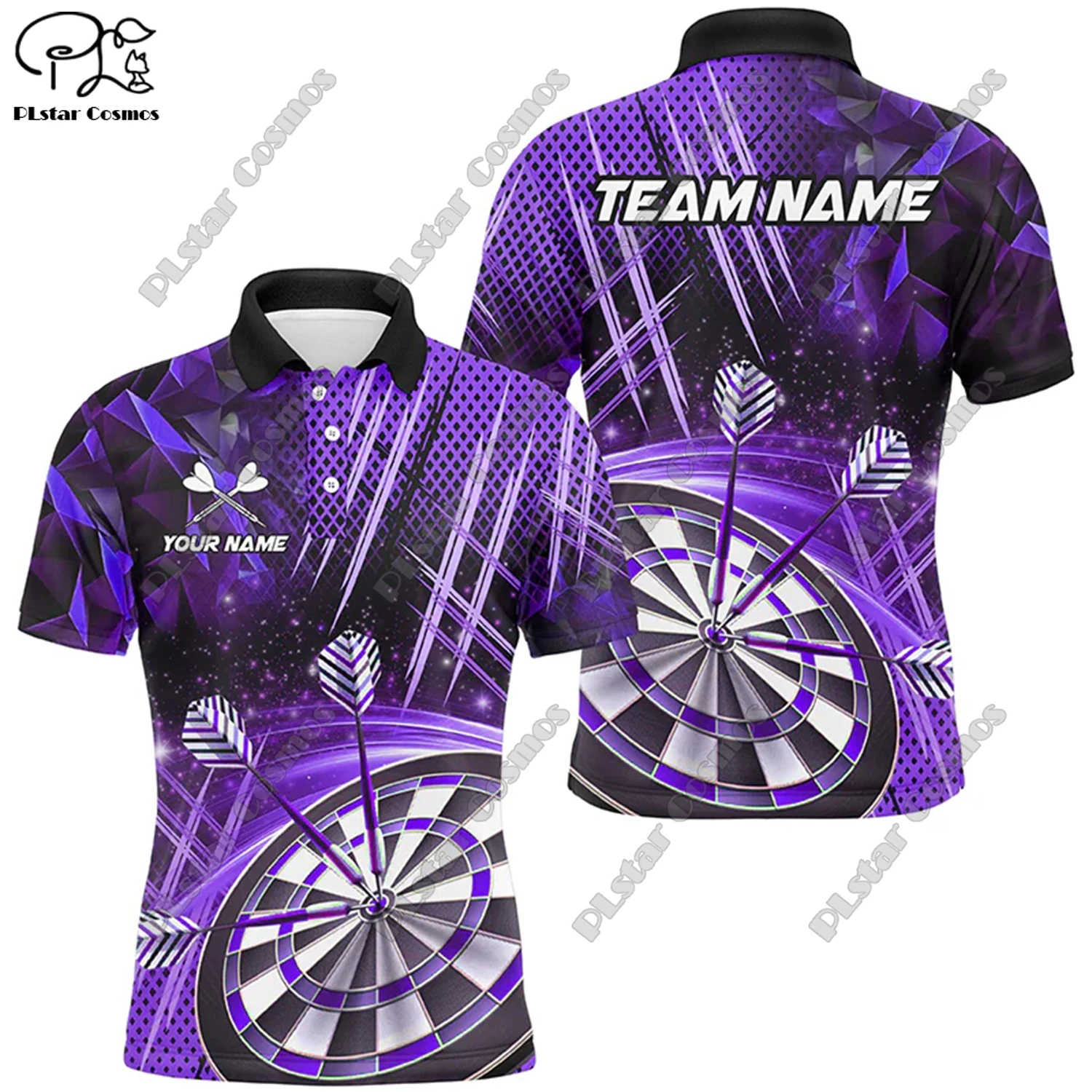 Футболка-поло с 3D-принтом пламени универсальная для отдыха спорта