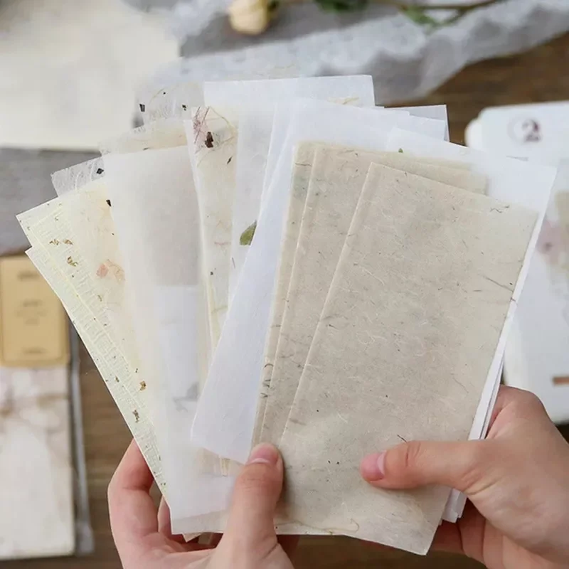

New Craft Paper Basic Handmade Texture Mix Material Paper Junk Journal Planner Scrapbooking Vintage Decorative DIY Craft Backgr