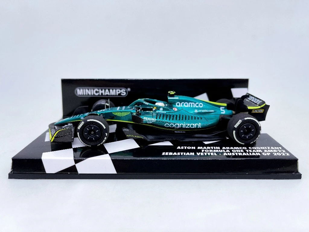 Minichamps 1: 1 F1 AMR22 2022 Себастьян Vettel австралийская имитация ограниченного выпуска