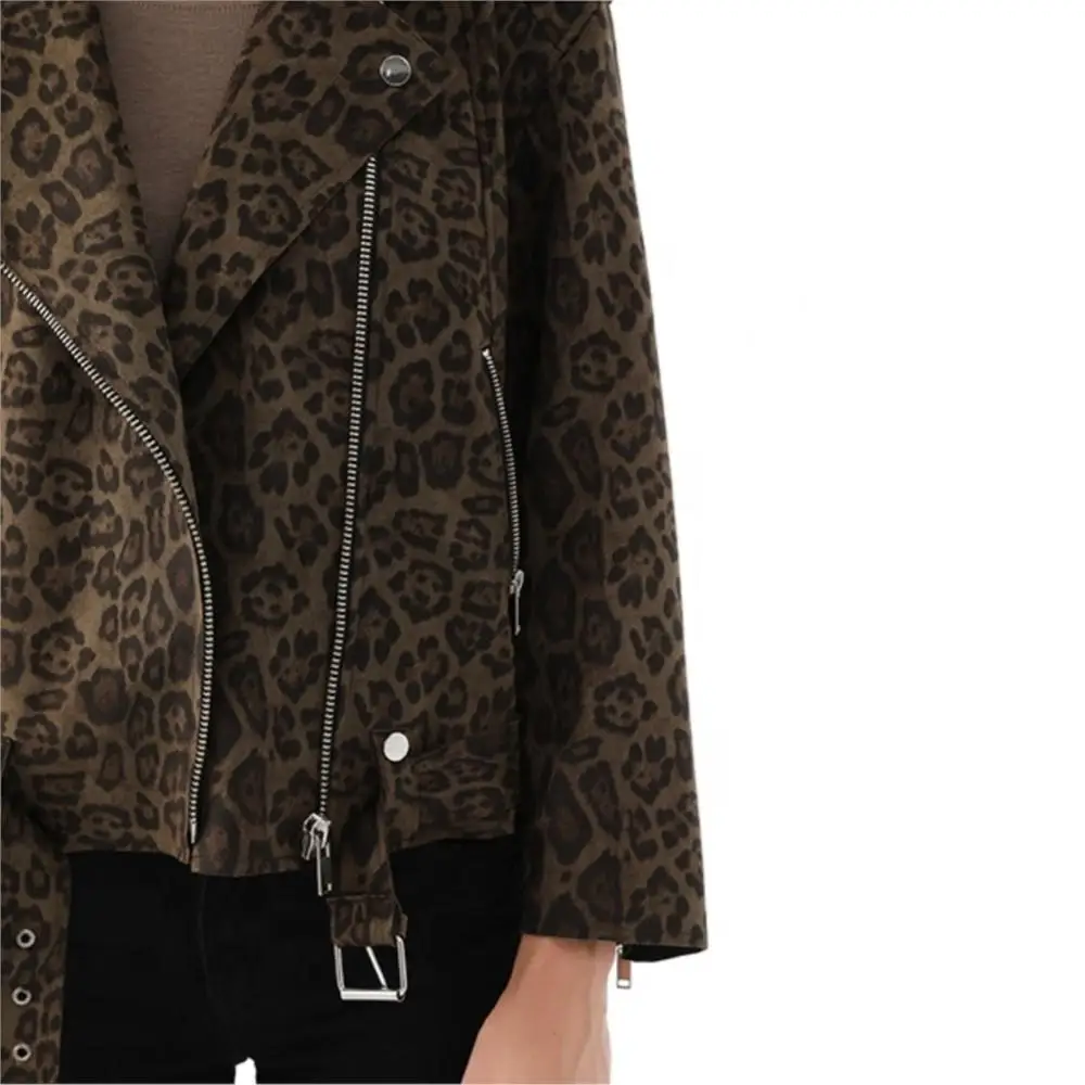 Women Genuine Leather Jacket Fashionable Designer Zipper  Real Suede Coat Long Sleeve Simple Keep Warm Suede Autumn Jacket