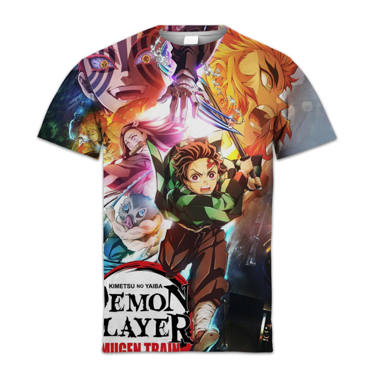 

Demon Slayer Printing T-shirt Hot Anime Man Women Kids Clothing Short Sleeve T Shirt Costume Cartoon Top Tees Unisex Tshirts