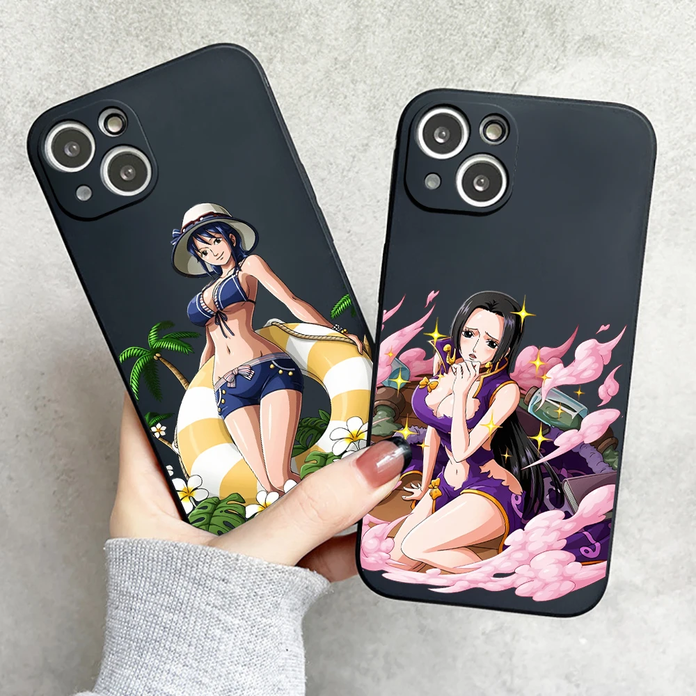 

ONE PIECE Japan Anime Phone Case For Apple iPhone 11 12 13 Pro Max 12 13 Mini X XR XS Max 5 6 6s 7 8 Plus Silicone Cover Funda