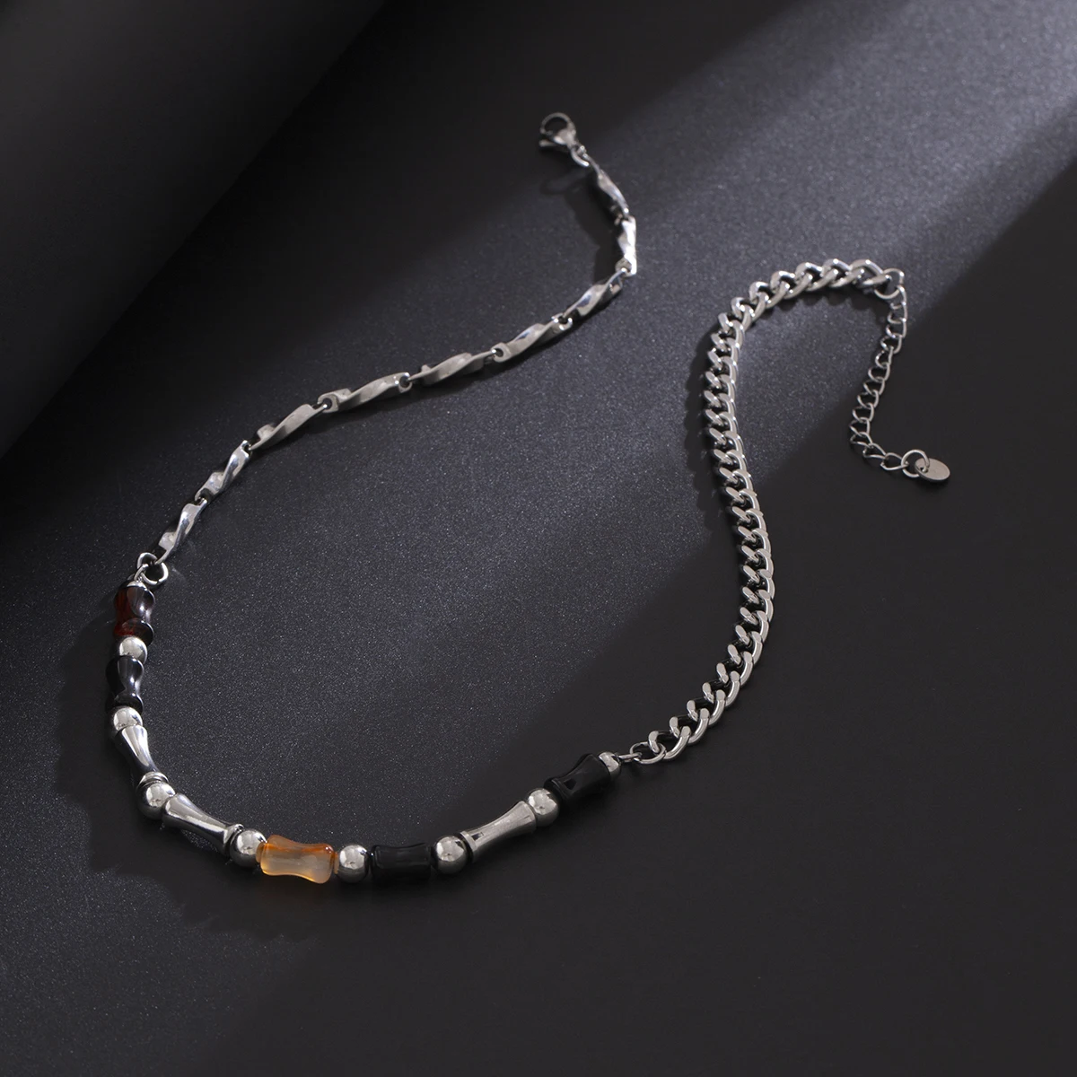 Классическое Креативное Мужское Регулируемое Ожерелье Из Нержавеющей Стали С