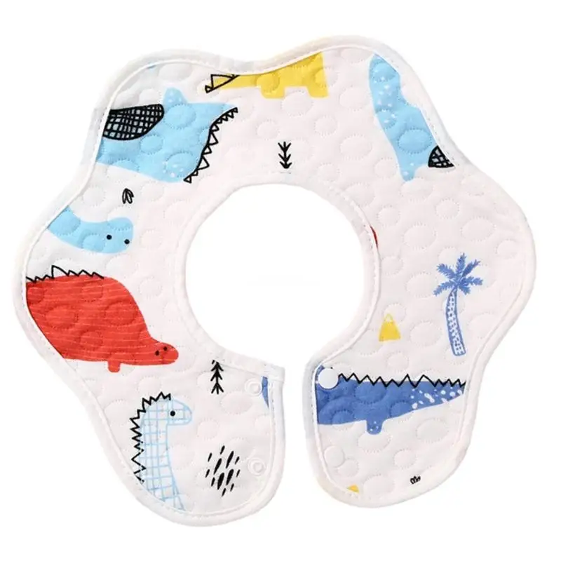

Upgraded Baby Petal Bibs 360-Degree Rotating Soft & Absorbent Baby Burp Cloth /