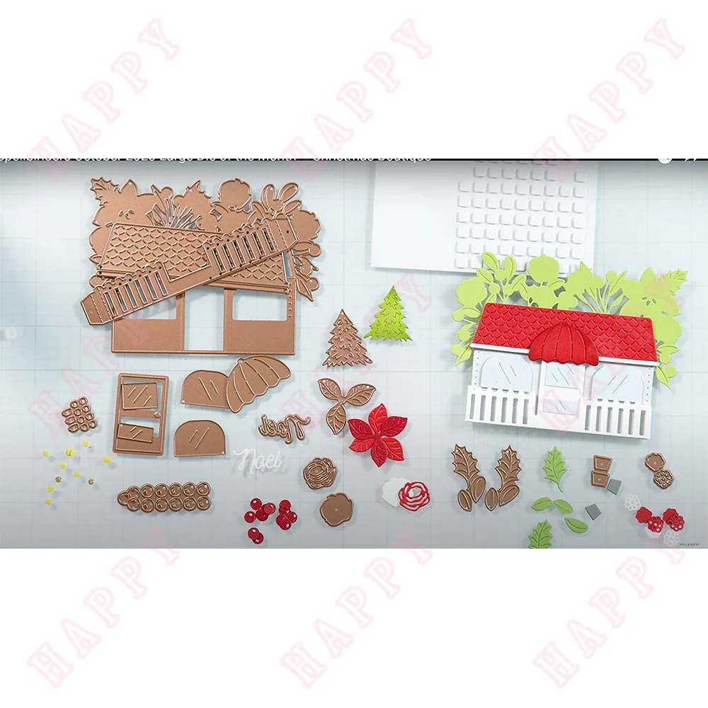 

Interesting Garden Decor Hot Foil Metal Cutting Dies Hot Foil DIY Scrapbooking Card Paper Handmade 2023new Holiday Christmas Hot
