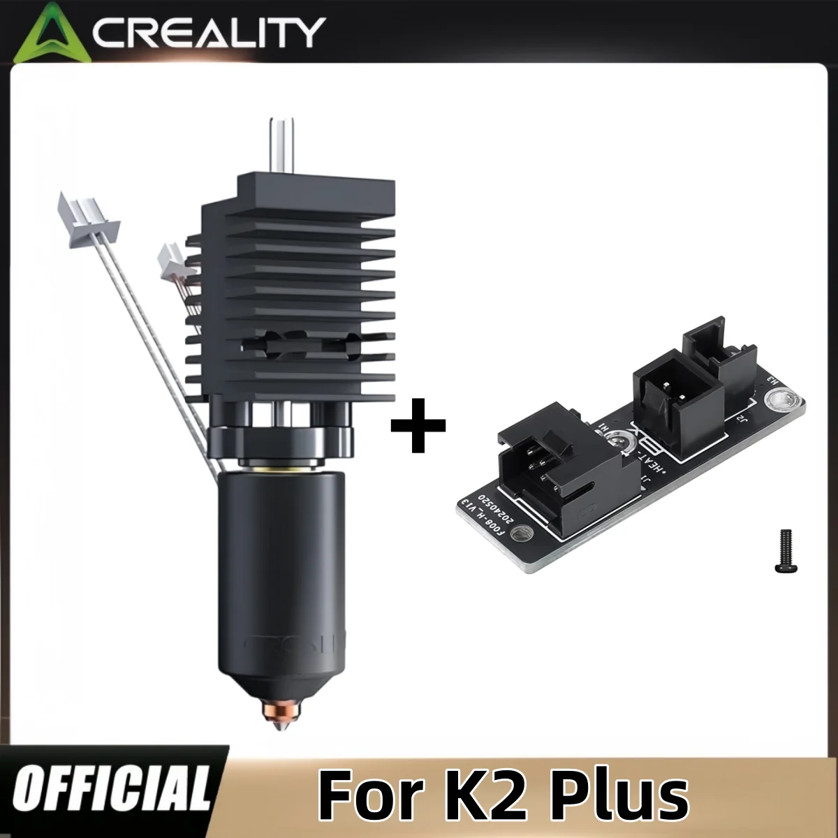 Фото Комплект для модернизации 3D-принтера Creality K2 Plus: хотэнд, сопло, плата адаптера хотэнда, Upgrade 300 ° Высокотемпературные аксессуары для экструдеров C-типа №1
