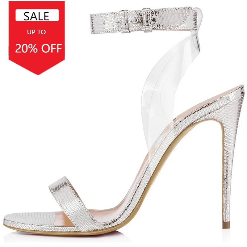 

CHMILE CHAU Transparent PVC Ankle Strap Shoes for Women Pumps Sexy Open Toe Shoes 2022 Lady Thin Heels Stiletto Sandal 98-CHC-26