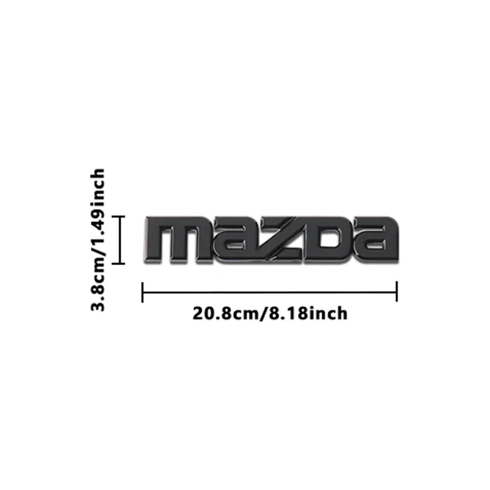 

1 шт. автомобильная наклейка с буквенным логотипом из АБС-пластика, украшение для кузова, багажника, аксессуары для Mazda 3 5 6 7 Axela CX-5 CX-3 CX-4 Atenza Demio