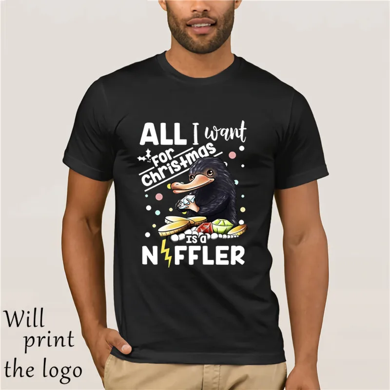 Все что я хочу на Рождество это рождественский подарок Niffler черная Хлопковая