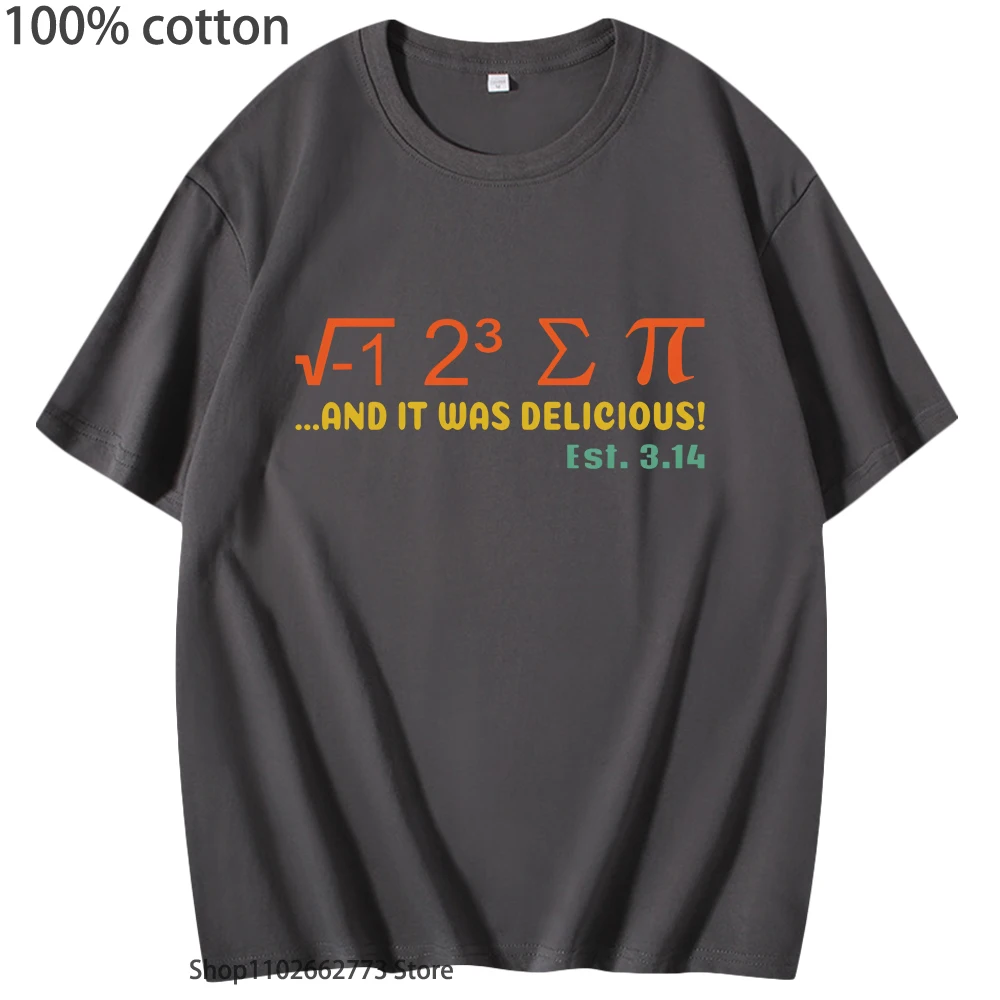 I 8 Sum Pi - Pi Day T Shirt Funny Math T-Shirts Kawaii Cute Graphic Tshirt Women Men Clothing 100% Cotton Tee Y2k Clothes O-Neck images - 6