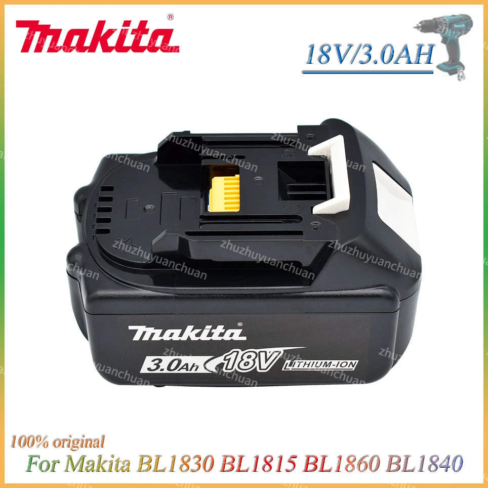 

18V 3.0Ah Makita With LED lithium ion replacement LXT BL1860B BL1860 BL1850original Makita rechargeable power tool battery