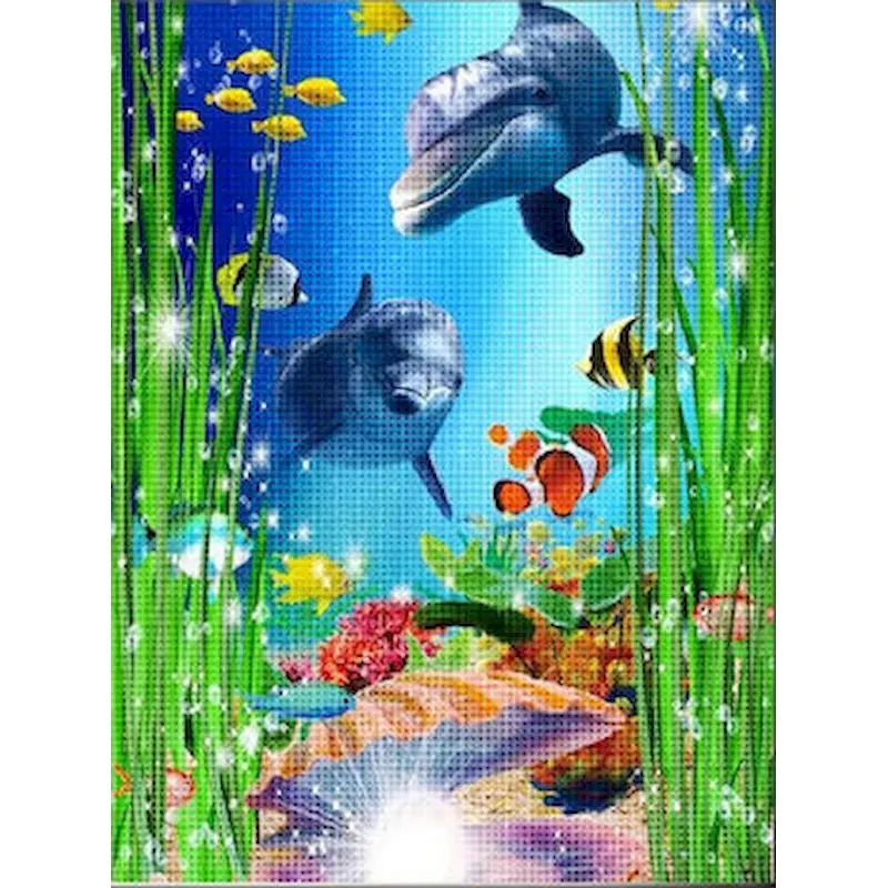 

Набор для рисования по номерам на холсте «Подводный мир», 40 х50 см