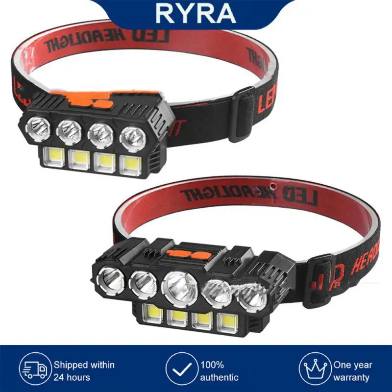 

Emergency Flashlight Light Weight Lamp Usb Rechargeable Flashlight Hiking Camping Night Fishing Riding Lantern Outdoor Supplies