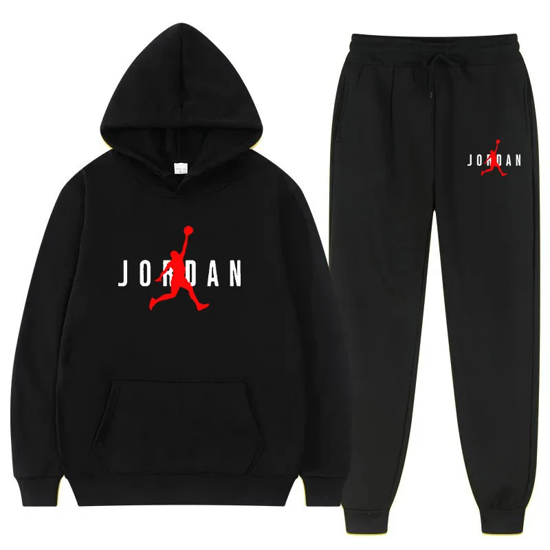 

JOD Unisex Men's and Women's Hoodie Set Fashion Sports Casual Pants Pullover High Quality Sportswear 2023 Autumn/Winter New