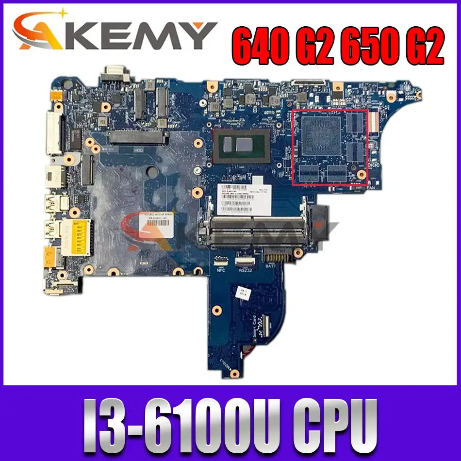 

Материнская плата для ноутбука HP PROBOOK 640 G2 650 G2 852724-001 852724-501 852724-601 6050A2860101-MB W/ I3-6100U/6006U