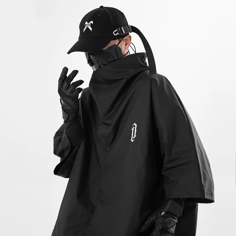 

2023 Hip Hop Techwear Casual T-shirt Solid Color Harakuju Loose Top Tees For Male Short Sleeves Oversized