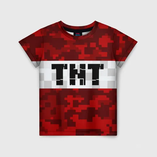 Детская футболка 3D MINECRAFT TNT / МАЙНКРАФТ ТНТ |