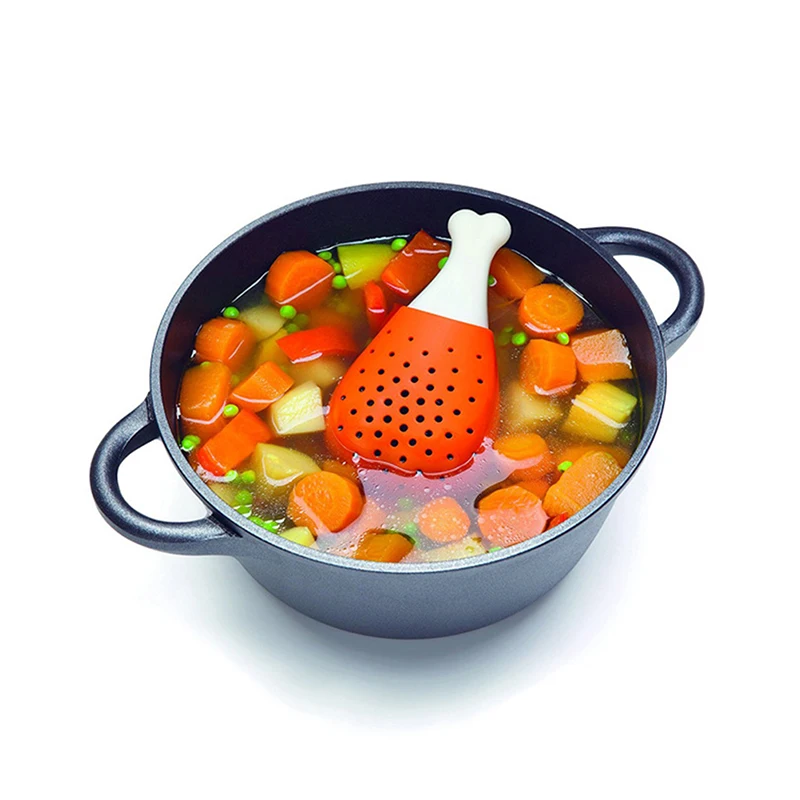 

Creative Simulation Chicken Leg Seasoning Filter Kitchen Soup Tool