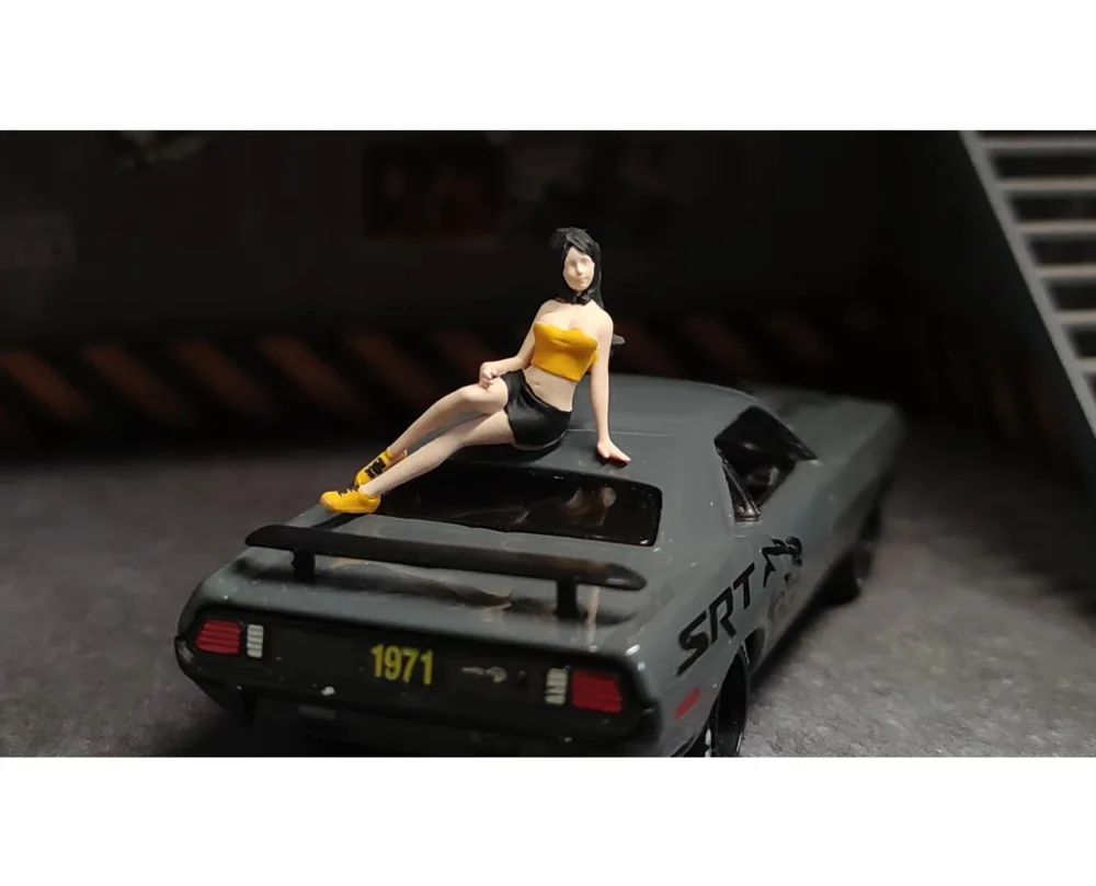 

Непреднамеренно произведенная 1:64 ангельская кукла Модель сцена украшение с микро ландшафтом реквизит