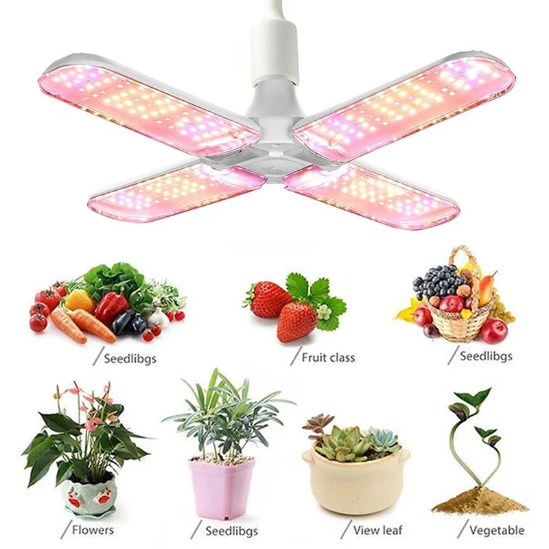 

24W 36W 48W Foldable LED Grow Light Full Spectrum E27 Plant Growing Light Phytolamp Bulb For Indoor Plants Flower Seedling