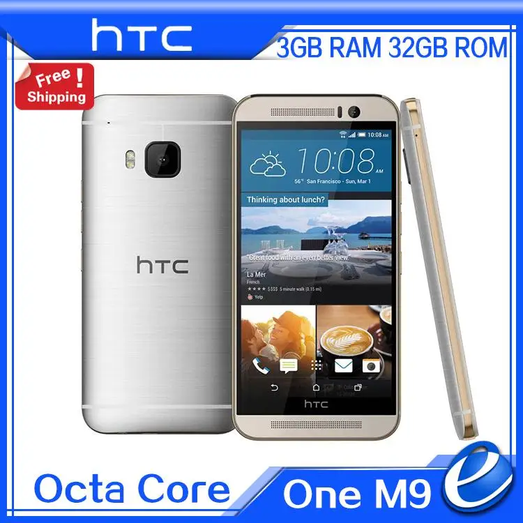 

original HTC One M9 4G LTE Mobile Phone Full HD 1920*1080 Octa core 1.5 GHz Snapdragon 810 3GB/32GB 5.0 inch 20MP Camera