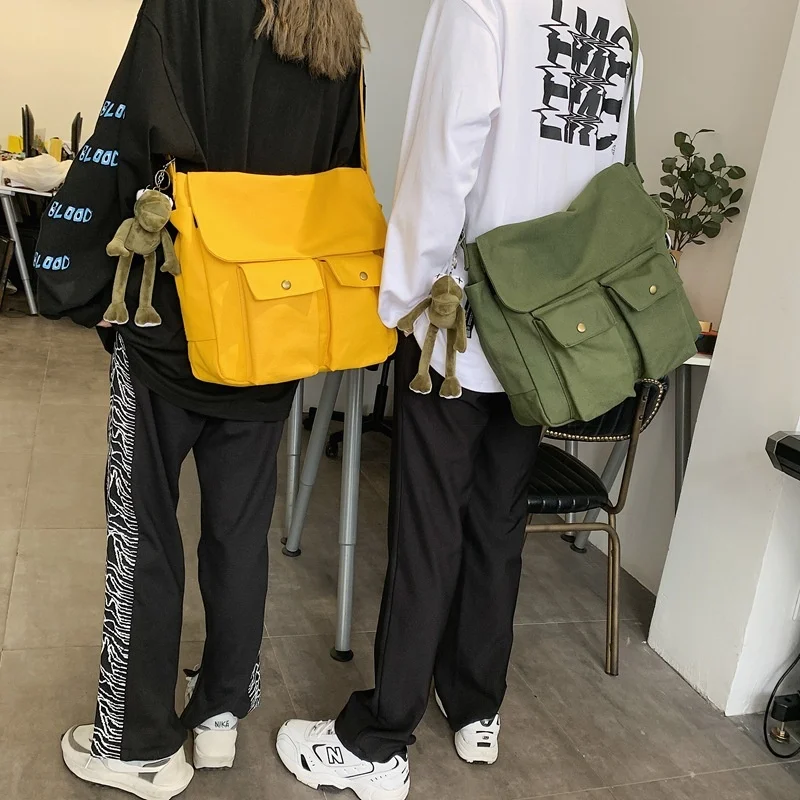 

Сумка-мессенджер для мужчин и женщин, Брезентовая модная уличная сумочка на ремне для женщин