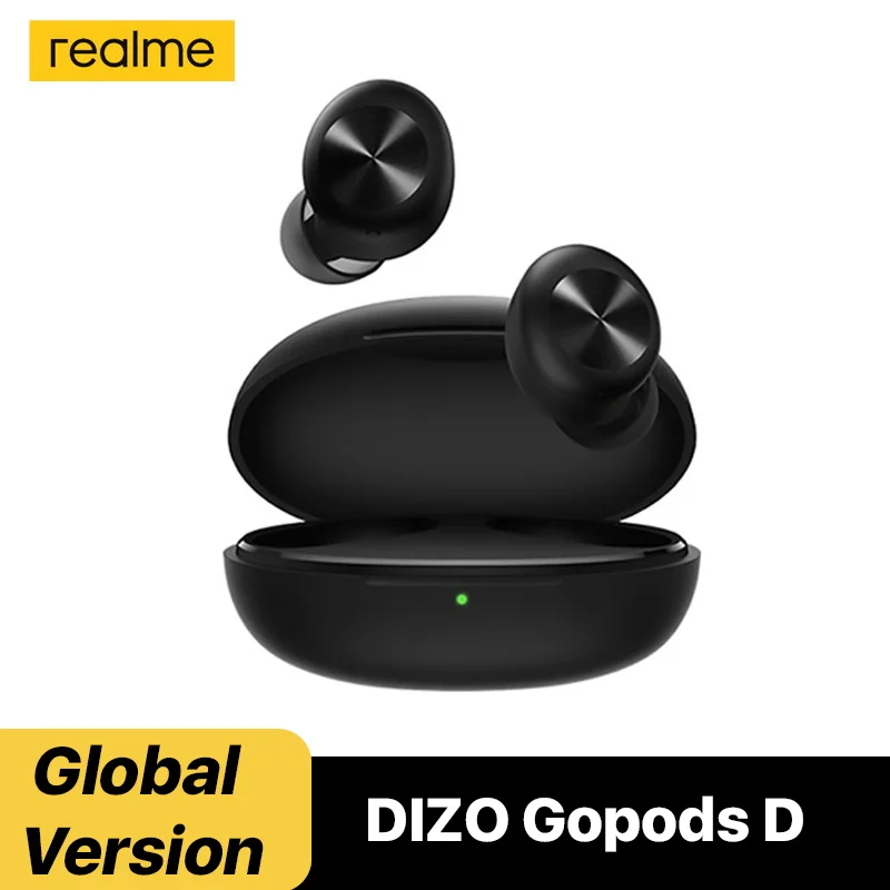 

realme TechLife DIZO GoPods D TWS Wireless Headphone 20H Playback Super Delay Gaming Bluetooth 5.0 Earphone 110ms Low Latency