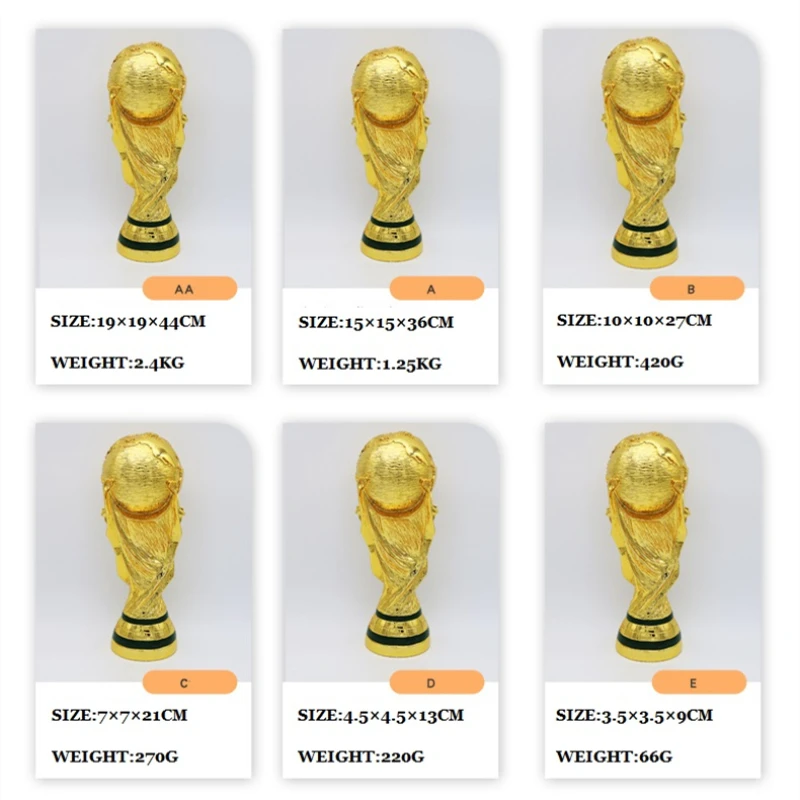 36 см золотой полимер Европейский Кубок мира по футболу искусственные поделки