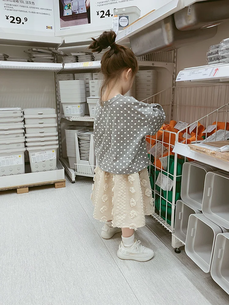 imakokoni apricot flower skirt original design Japanese lady cute fashion girl skirt little girl clothes girls skirt for kids