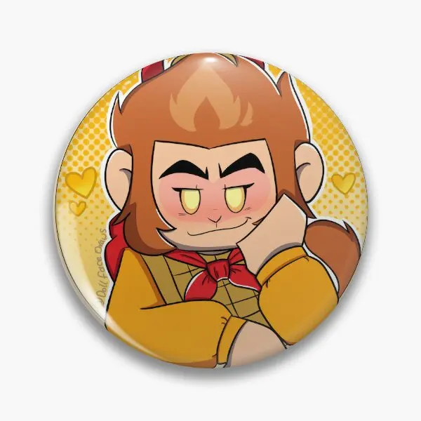 Король обезьян мягкая пуговица воротник женская брошь в виде значка милый декор