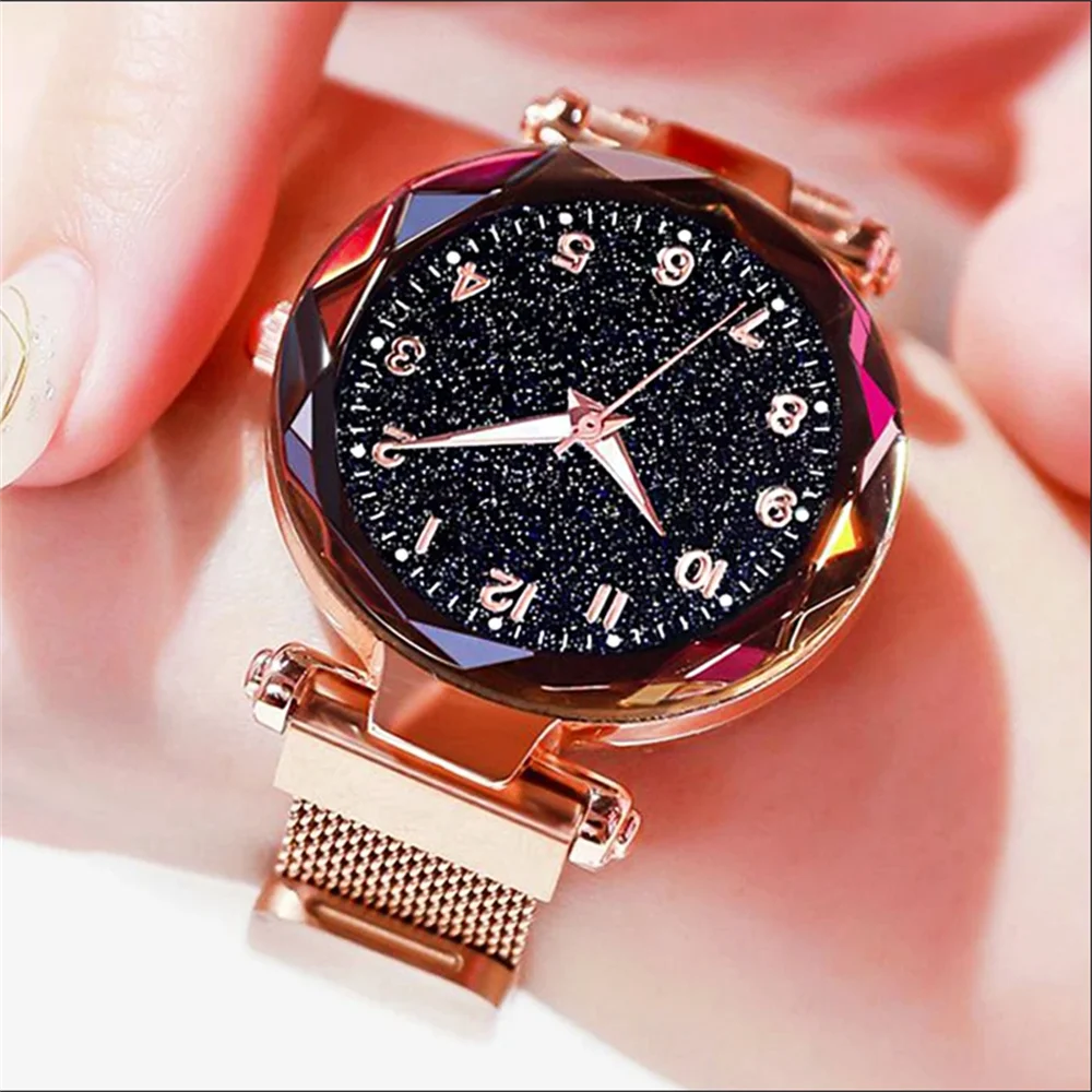 Women Watches Luxury Magnetic Starry Sky Female Clock Quartz Wristwatch Fashion Ladies Wrist Watch reloj mujer relogio feminino