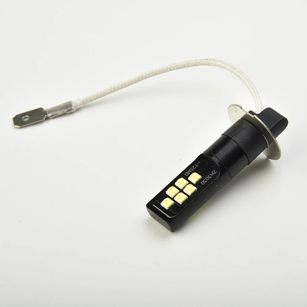 

2 шт., Автомобильные противотуманные светодиодсветодиодный лампы H3 6000K 12 SMD 3030 360 градусов