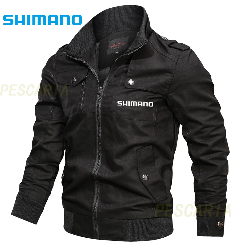 

2022, одежда для рыбалки, мужская куртка Shimano с отложным воротником, одежда для рыбалки, прочная, с несколькими карманами, спортивные Джерси дл...