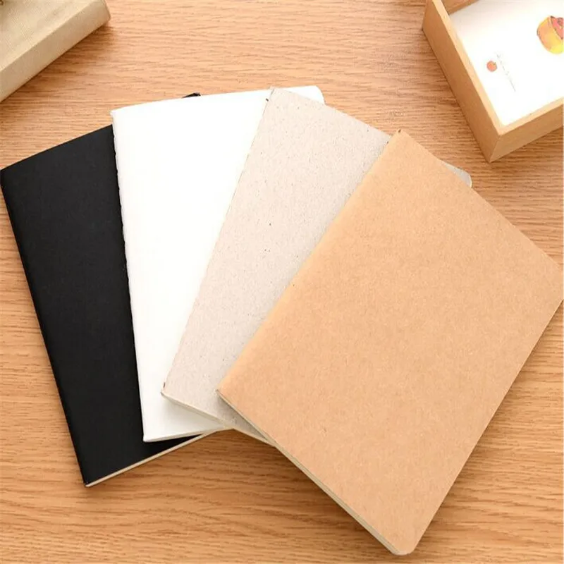 

2021 Craft Notebook Office Supplies Diary Book DIY Retro The Kraft Paper Blank Memo Pad Sketch Book Notepad