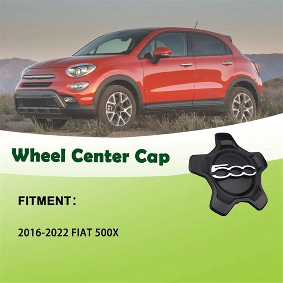 4 шт. крышка центрального колеса автомобиля для Fiat 500X 2016-2022 6AN68LXHAA пылезащитный