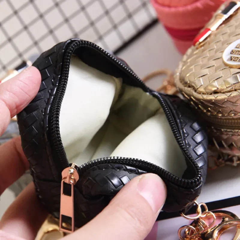 Mini Coin Bag Lipstick Printed Coin Purse Keys Card Holder Wallet Girl Money Bags Earphone Package Doll's Bag Key Chain