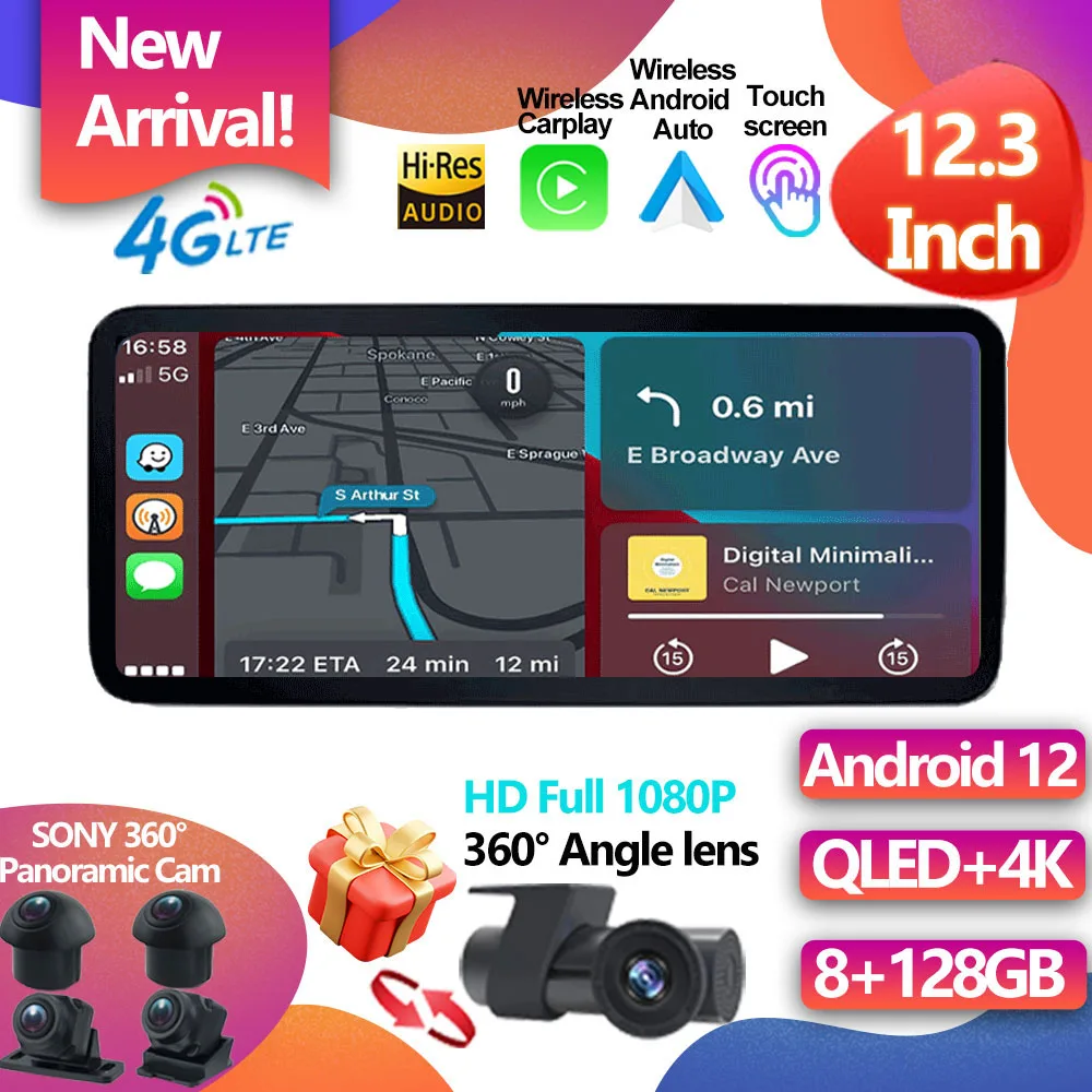 Для Mercedes benz A class W176/GLA X156/CLA C117 2013-2018 12 3-дюймовый Android 8-ядерный автомобильный
