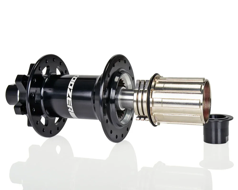 Фото Стальная велосипедная втулка Koozer 150 Cr-Mo: 32 отверстия, HG 8–12 скоростей, QR Boost Freehub — прочная для MTB и электронных велосипедов, детали велосипеда №3
