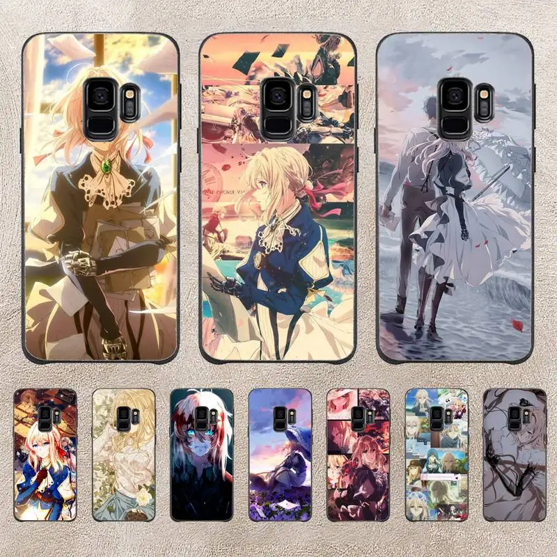 Фиолетовый чехол для телефона Evergarden для Samsung Note 8 9 10 20 Note10Pro 10lite 20ultra M20 M51, чехол